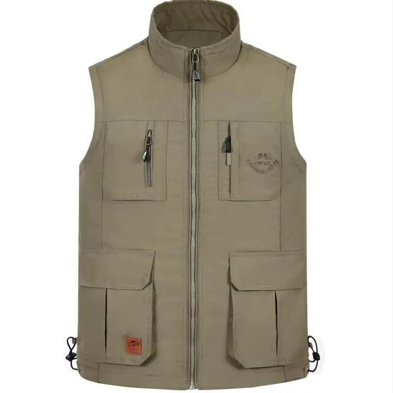new Spring and autumn winter men's multi-pocket vest Men's net-lining and vest fat size S-4XL new Spring and autumn winter men's multi-pocket vest Men's net-lining and vest fat size S-4XL