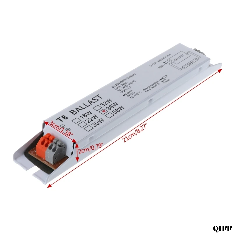 Прямая поставка и 220-240 В переменного тока 36 Вт широкое напряжение T8 электронный балласт люминесцентные балласты для ламп Mar28
