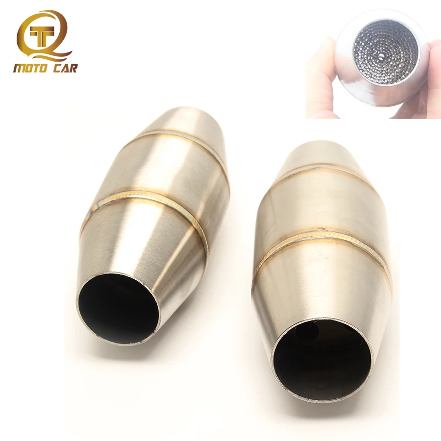 

Universal Motorcycle Exhaust Middle Pipe MID Catalyst Muffler Expansion Chamber Racing Scooter Escape MOTO Katalysator Motorrad