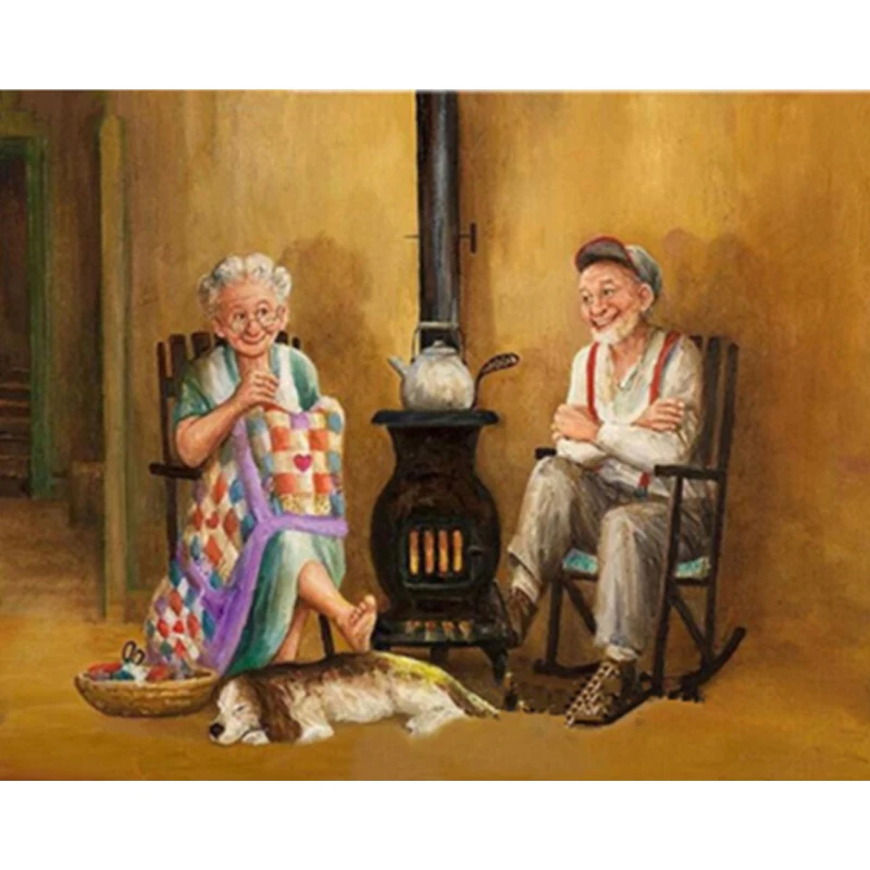 

Diamond Painting Full Square 5d Nieuw diamond Painting Oude Echtpaar Stitch Diamond Painting Home Decor Mosaique