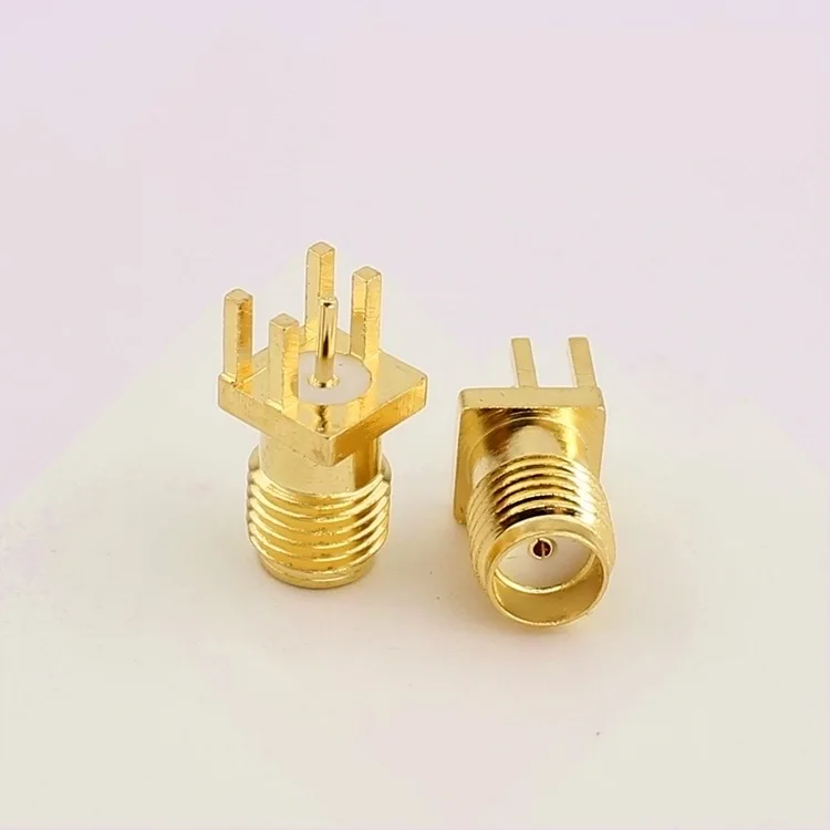 

SMA Female socket sma Female connector SMA RF coaxial connector gold-plated copper 10pcs/lot
