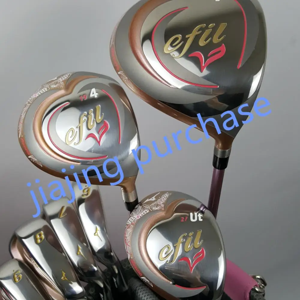 

Golf efil V Women's Beginners Full Golf Club + Fairway Wood + Iron Graphite (10pcs) Without Bag Free Shipping