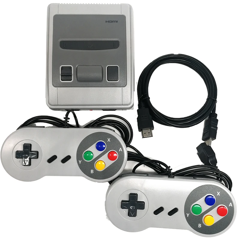 Мини-игровая консоль, встроенные 621 ретро-игры, поддержка HDMI Out SNES, игровой плеер, двойной ручной ТВ игровой консоли, лучший подарок