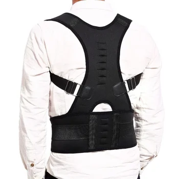 

Posture Corrector Magnetic Therapy Adjustable Neoprene Back Brace Shoulder Support Belt Corsets for Hunchback Straighten Posture