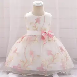 Платье для маленьких девочек 2019 летнее платье принцессы для маленьких девочек для девочек Платье для первого дня рождения для младенцев