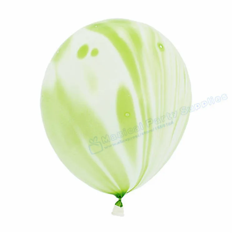 50 шт. мраморные воздушные шары черно-белые латексные шары классическое оформление вечеринки Свадебный день рождения, детский душ - Цвет: Green
