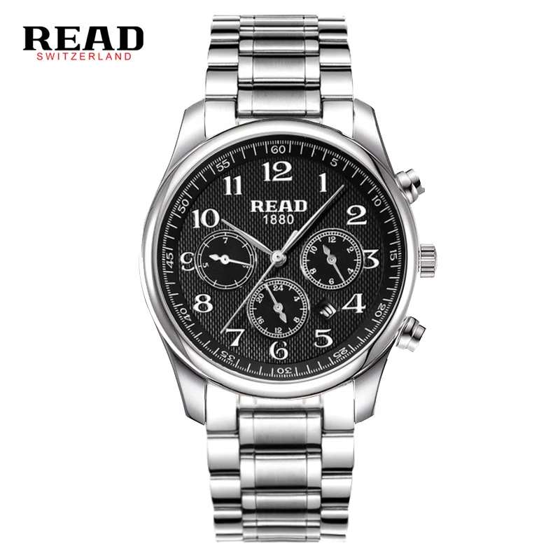 

READ watch Multi-functional sports men's watch fashion belt quartz Watches Men Luxury Brand R6082
