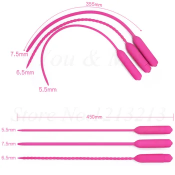 NEW 10 Speed Long Urethral Vibrator Catheter Penis Plug Sex Toys for Men Vibrating Urethra Sound Dilator Massager Dildo Vibrator 2