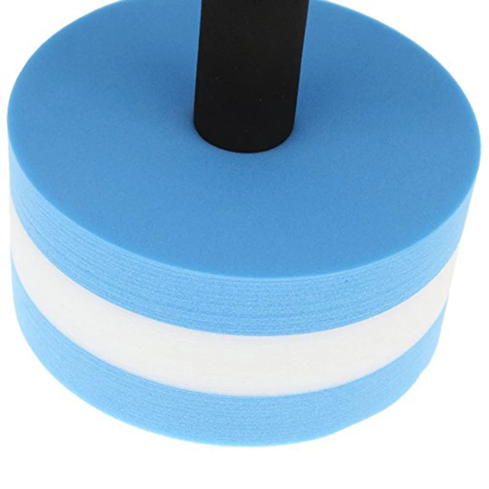 Водные гантели для упражнений EVA водные штанги ручной стержень для водостойкости аэробики(синий и белый