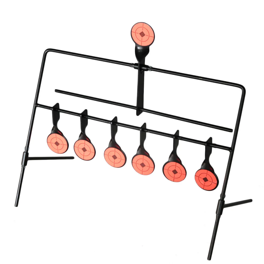 Новый 7-тарелка сброса цели Стрельба сброс мишени для Airgun Airsoft Пейнтбол Стрельба из лука Охота практика Автоматическая реактивной целевой