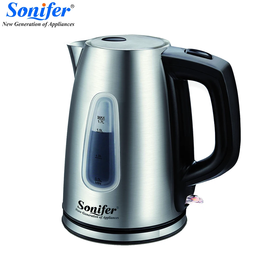 1.7l Stainless Steel Electric Kettle Scale Wndow 1850w Household 220v Quick Heating Electric Boiling Pot Sonifer 