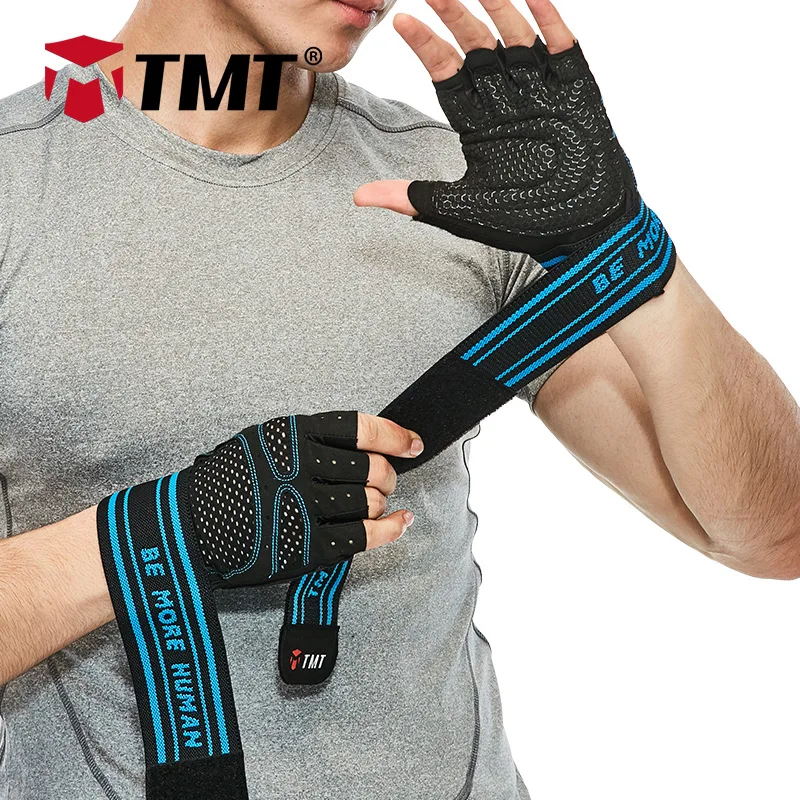 Gym Workout Best Weight Lifting Body Building Training Fitness Gloves with Strap 