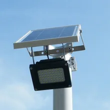 Waterproof Outdoor Solar Floodlight 54 LED Spotlight Focused Solar LED Flag Light with Hardware for Flag Poles For Wall Driveway