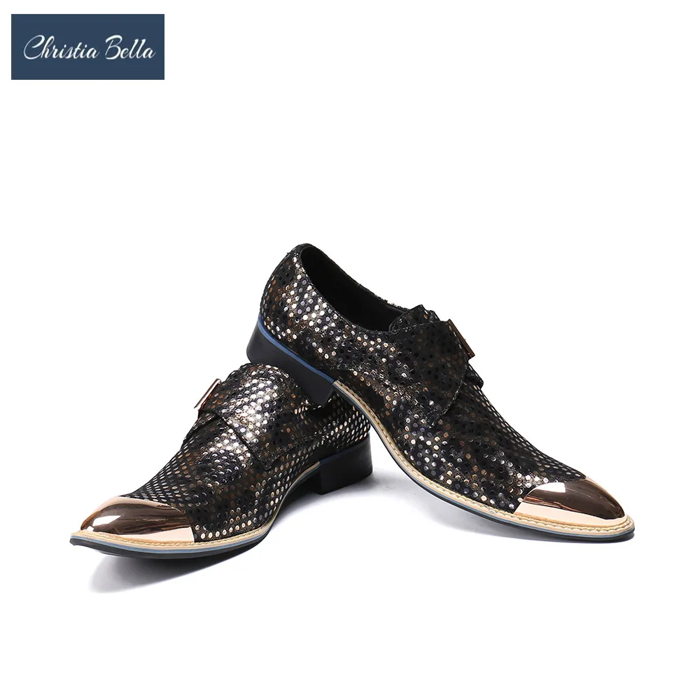 men's buckle formal shoes