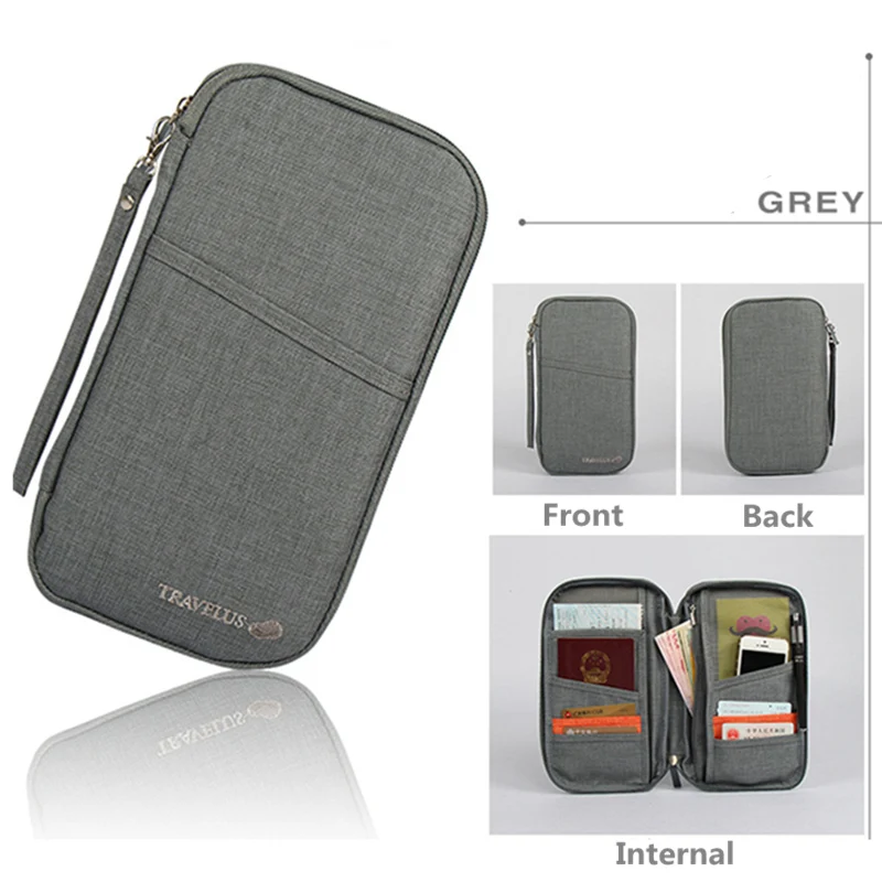  Brand Travel Journey Document Organizer Wallet Passport ID Card Holder Ticket Credit Card Bag Case  - 32771633884
