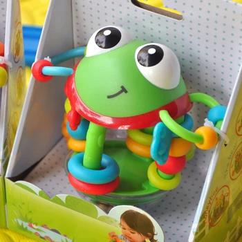 

Foreign Trade Export Baby Animal Ring Ball Ball Rotation Pick Piece Baby Hand Catch Ball Ring Ball Toy