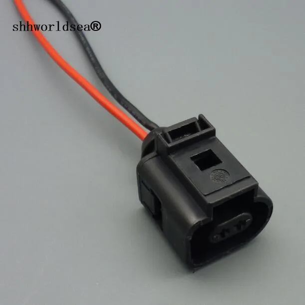 

shhworldsea 1pcs 1J0973702 1J0973802 Electrical Harness 2 Pin Connector Plug Wiring for VW Audi A4 A6 A8 Q5 Q7 2004 - 2009
