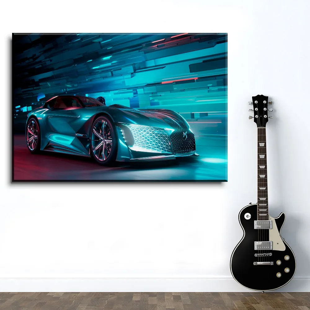 

Modern Canvas HD Prints Type Home Decoration 1 Piece Artistic Cool Concept Super Car Poster Bedroom Wall Art Modular Picture