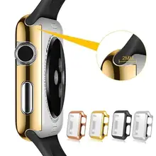 Original High Quality 42mm Thin Plated PC Protective Protection Soft Skin Case Cover For iWatch Professional Screen Protector
