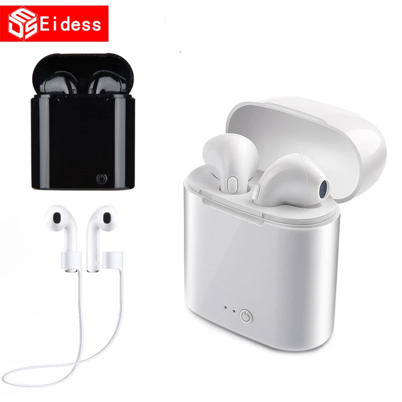 

i7s Tws Bluetooth Earphones Mini Wireless Earbuds Sport Handsfree Earphone Cordless Headset with Charging Box for xiaomi Phone