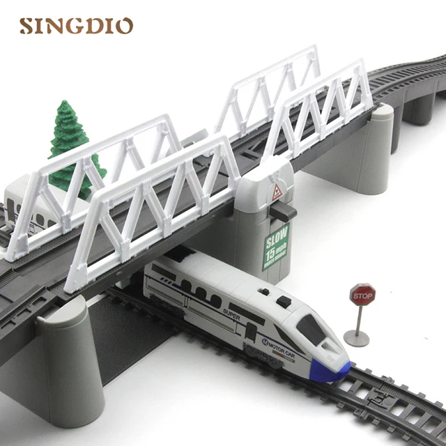 Electric Toy Train Track High Way Kids Train Model Toy Train for Kids