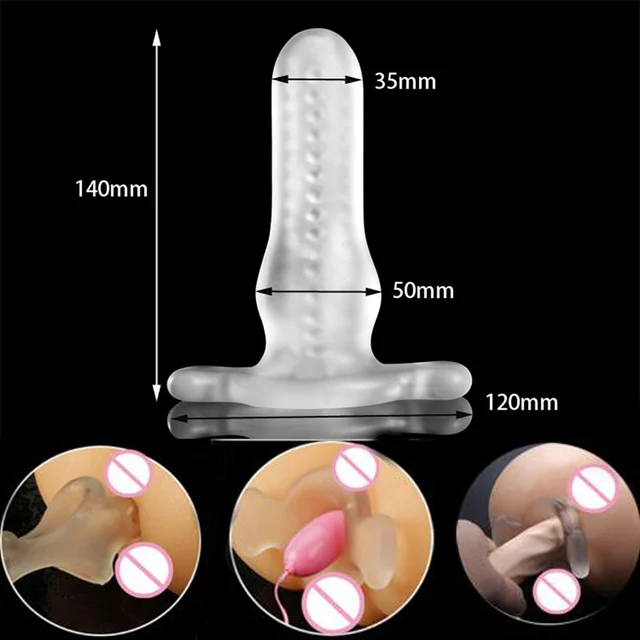 Vollen Zugriff Tunnel Butt Plug, Silikon Penis Extender -5895