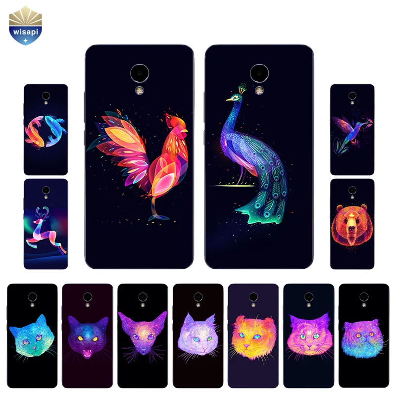 Чехол для Meizu M1 M2 M3 M5 M6 Note оболочка Meilan Pro мягкий чехол из ТПУ с изображением