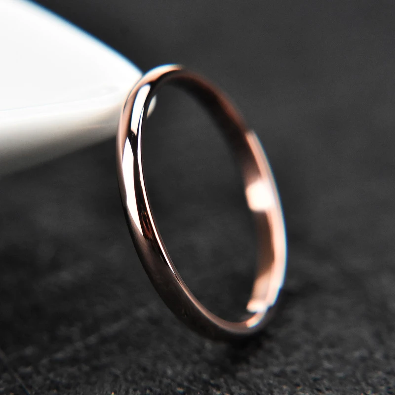 Простые гладкие, из нержавеющей стали серебряное кольцо обручальные парные кольца модные ювелирные изделия женские аксессуары