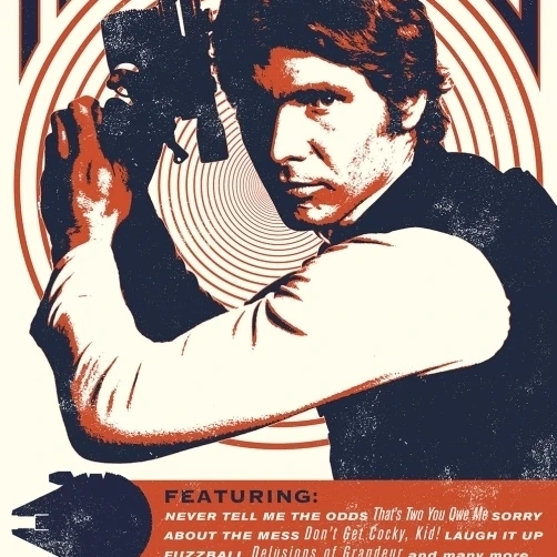 Star Wars Han Solo Rock Laminated Poster (24 x 36)