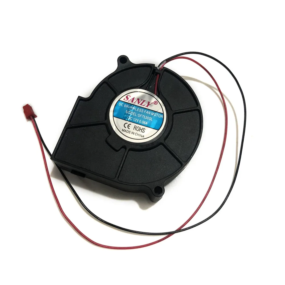 Ventilador Refrigerador Sanly Sf7530sl dc Brushless Ventilador Motor 0.08a 12v para Diferentes Modelos Umidificador - Imagem 3