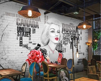 

beibehang wallpapers for living room Wallpaper family decoration custom fashion beauty Brick wallpaper 3d3 d wallpaper for walls