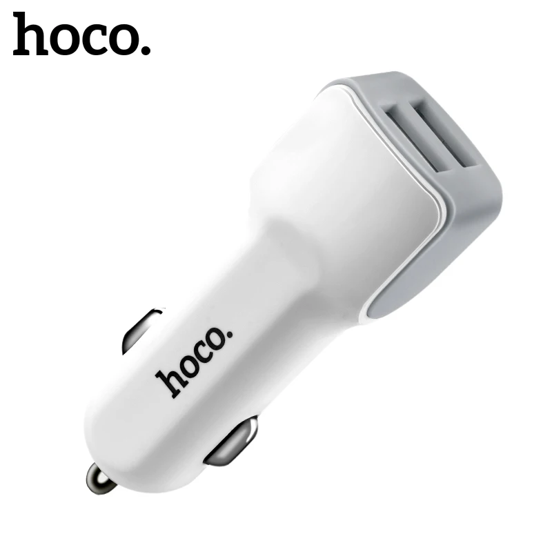 

HOCO Car Charger Dual Port USB Adapter 2.4A Car-charger in Car Double USB for iPhone iPad Samsung Xiaomi Phone Fast Charging