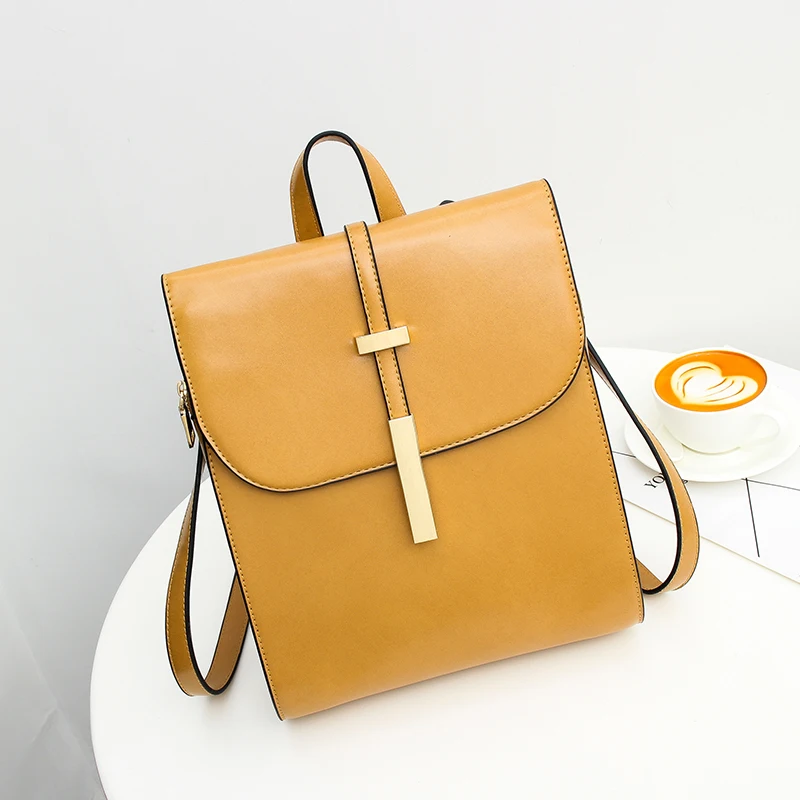 A1711 Leather Backpacks for Teenage Girls Female School Shoulder Bag Bagpack mochila Hot slale Women Backpack