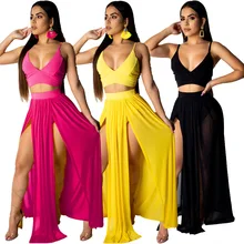2019 a Generation of Fat Explosion Models European And American Sexy Chiffon Strap Two-Piece Set million years classic wenzhou vulcanization basics help joker a piece of generation hair mam