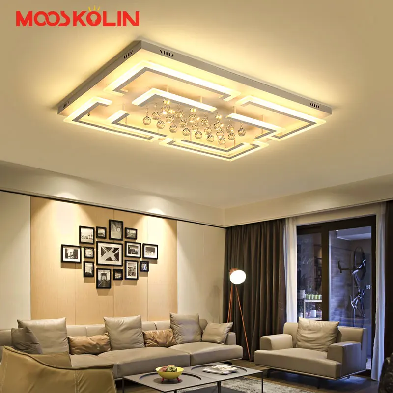 

Modern Crystal LED Ceiling light Fixture For Indoor Lamp lamparas de techo Surface Mounting Ceiling Lamp For Living room Bedroom