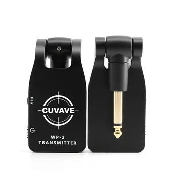 

UHF Wireless Audio Transmitter Receiver System USB Rechargeable for Electric Guitar Bass low noise & latency Latency 2ms