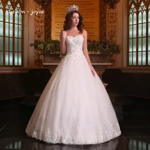 Роскошная свадебная одежда новейшая Милая пышная Вышивка бисером с аппликацией на шнуровке свадебные бальные платья Robe De Mariage