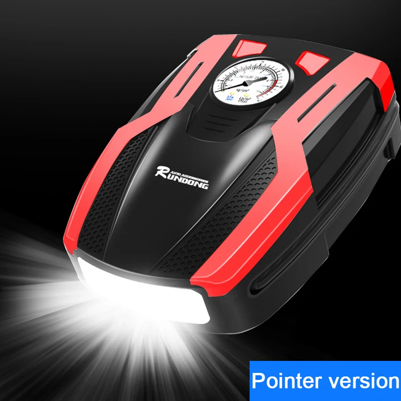 Автомобильный цифровой Дисплей воздушный компрессор насосы для автомобильных электрических шин быстро насос предустановленных шин аксессуары для нормализации давления - Название цвета: Pointer red