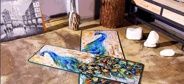 Креативные ковры с павлином для спальни, гостиной, Peahen, ковер из мягкого полиэстера, красивый кухонный коврик с павлином/коврик для ванной, Детский ковер