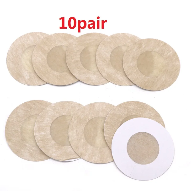 10pcs Sexy Women Intimates Adhesive Bra Nipple Cover Pasties Invisible Bra Chest Pads Stickers Breast Petals for Women Dress - Цвет: 10pair