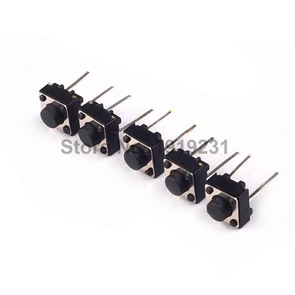 

100PCS 2 pins 6*6*5 mm Switch Tactile Push Button Switches 6x6x5mm