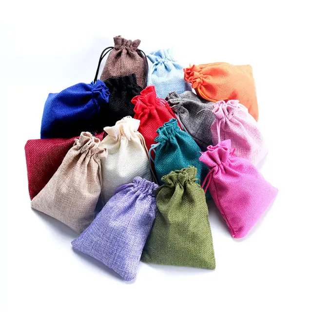 Whole 7x9cm Jute Drawstring Bags Pouches Jewelry Gift Whole 7x9cm Jute Drawstring Bags Pouches Jewelry Gift 500pcs Small Cloth Earring Ng Pouch Wedding