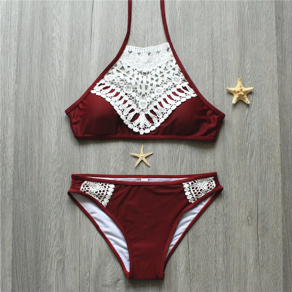 cute high neck bikinis