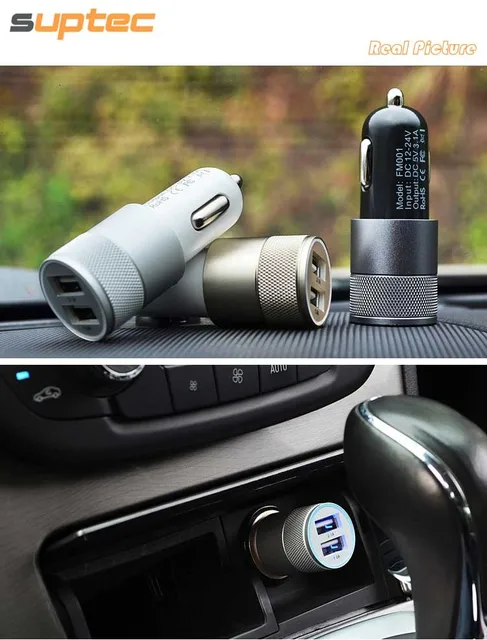 SUPTEC Car Phone Charger 2 Port Mini Dual USB Car Charger Adapter Quick Charging 5V 2A for iPhone Samsung Xiaomi LG Car-Charger cheap Meizu LG xiaomi Apple ZTE Nokia SONY Motorola Blackberry Other HTC Huawei Lenovo Universal Samsung Sup-charger001 RoHS CE FCC SUPTEC Car Phone Charger 2 Port Mini Dual USB Car Charger Adapter Quick Charging 5V 2A for iPhone Samsung Xiaomi LG Car-Charger cheap Meizu LG xiaomi Apple ZTE Nokia SONY Motorola Blackberry Other HTC Huawei Lenovo Universal Samsung Sup-charger001 RoHS CE FCC