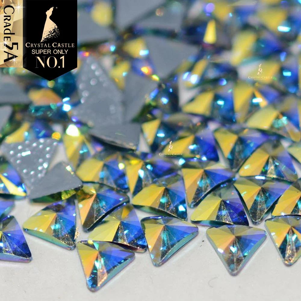Crystal Castle Hot Fix Crystal 5A Best White AB Strass Hotfix Gems