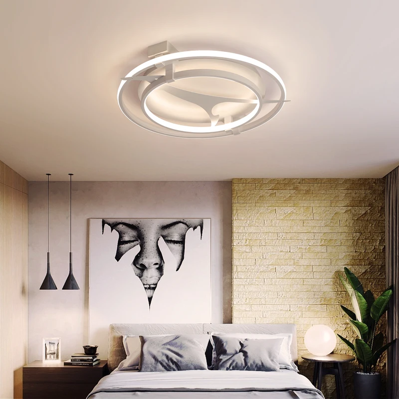 

Dimmable New Round Diameter430/530/630mm Modern led Chandelier For Living Room Bedroom Study Room Home Deco Chandelier With RC