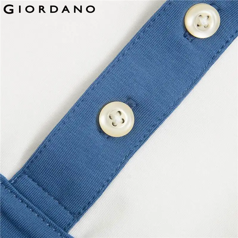 Платье поло Giordano женское эластичное хлопковое спандекс короткий рукав