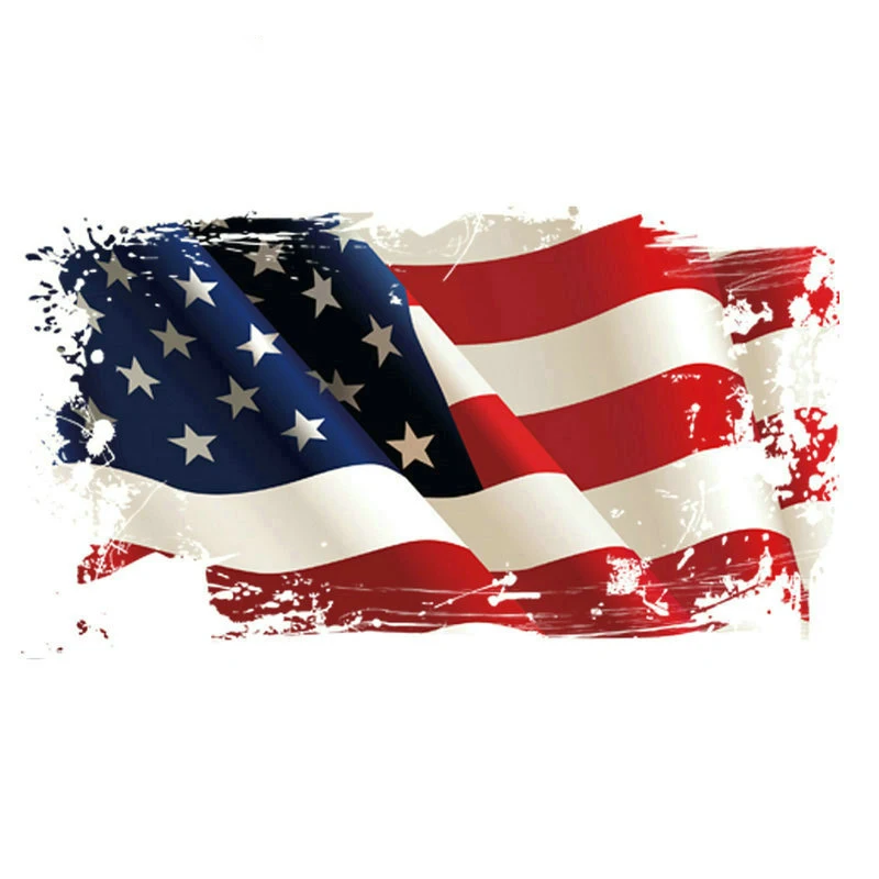 

Two Size In Stock American Flag Patches A-level Washable Heat Transfer Iron On Patches DIY Accessory Decoration Print On Clothes