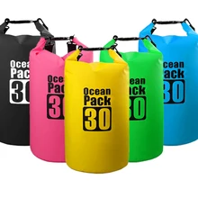 30L Открытый водонепроницаемый треккинг сухой мешок Кемпинг непроницаемый рюкзак плавание пляж велосипед аксессуары сумка для воды Водонепроницаемость