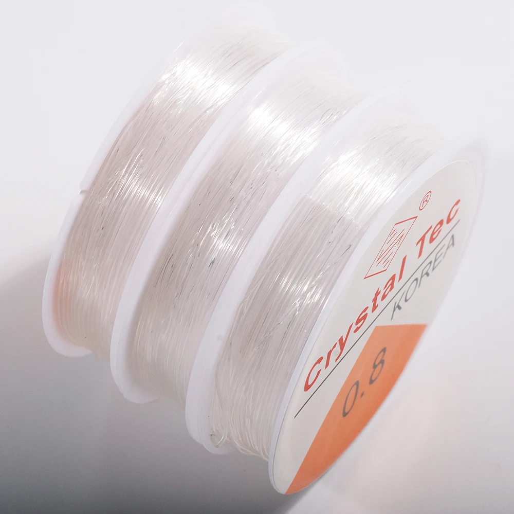 Эластичная нить для шнура с кристаллом 0 4 мм 24 м/рулон аксессуары ювелирных